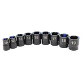 9-Piece Black Oxide Cushion Grip Sockets in Metric Sizes (MP005036) - MichaelPro
