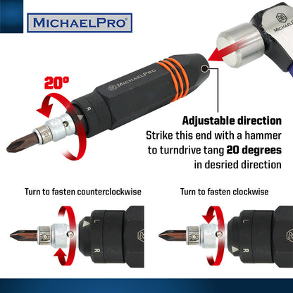 3/8" Drive Manual Impact Driver Set (MP005037) - MichaelPro