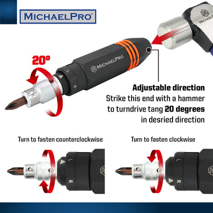 1/2" Drive Manual Impact Driver Set (MP005038) - MichaelPro