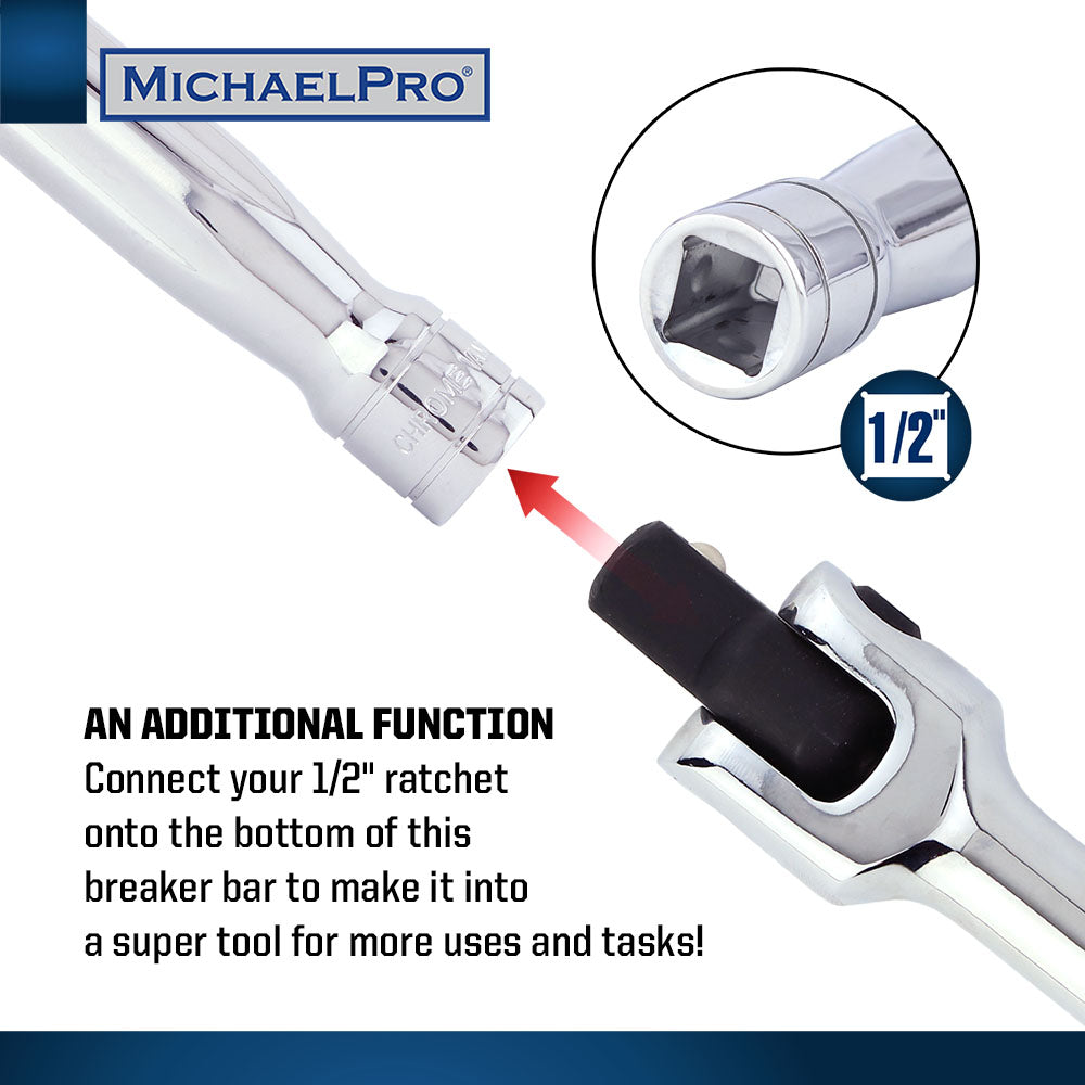 3-Piece Breaker Bar Set in Foam Tray (MP007004) - MichaelPro