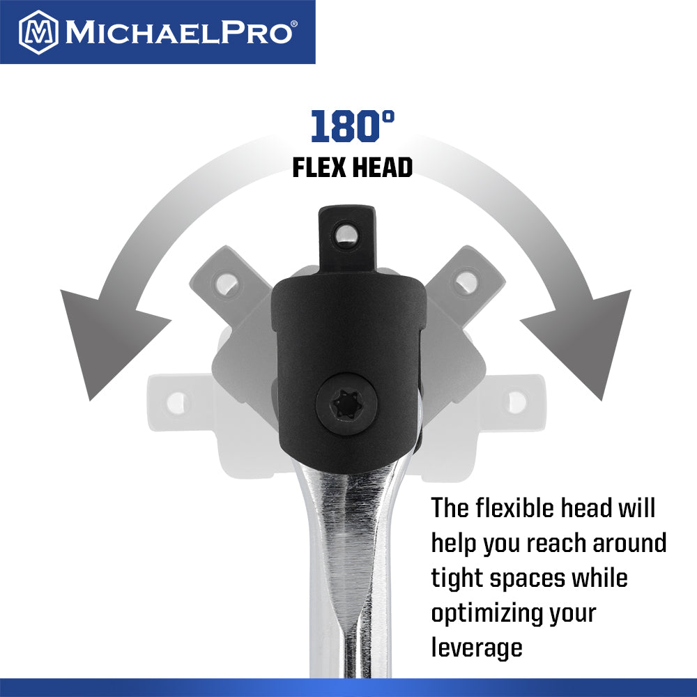 3/8" Drive x 18-Inch Extension Breaker Bar (MP007005) - MichaelPro