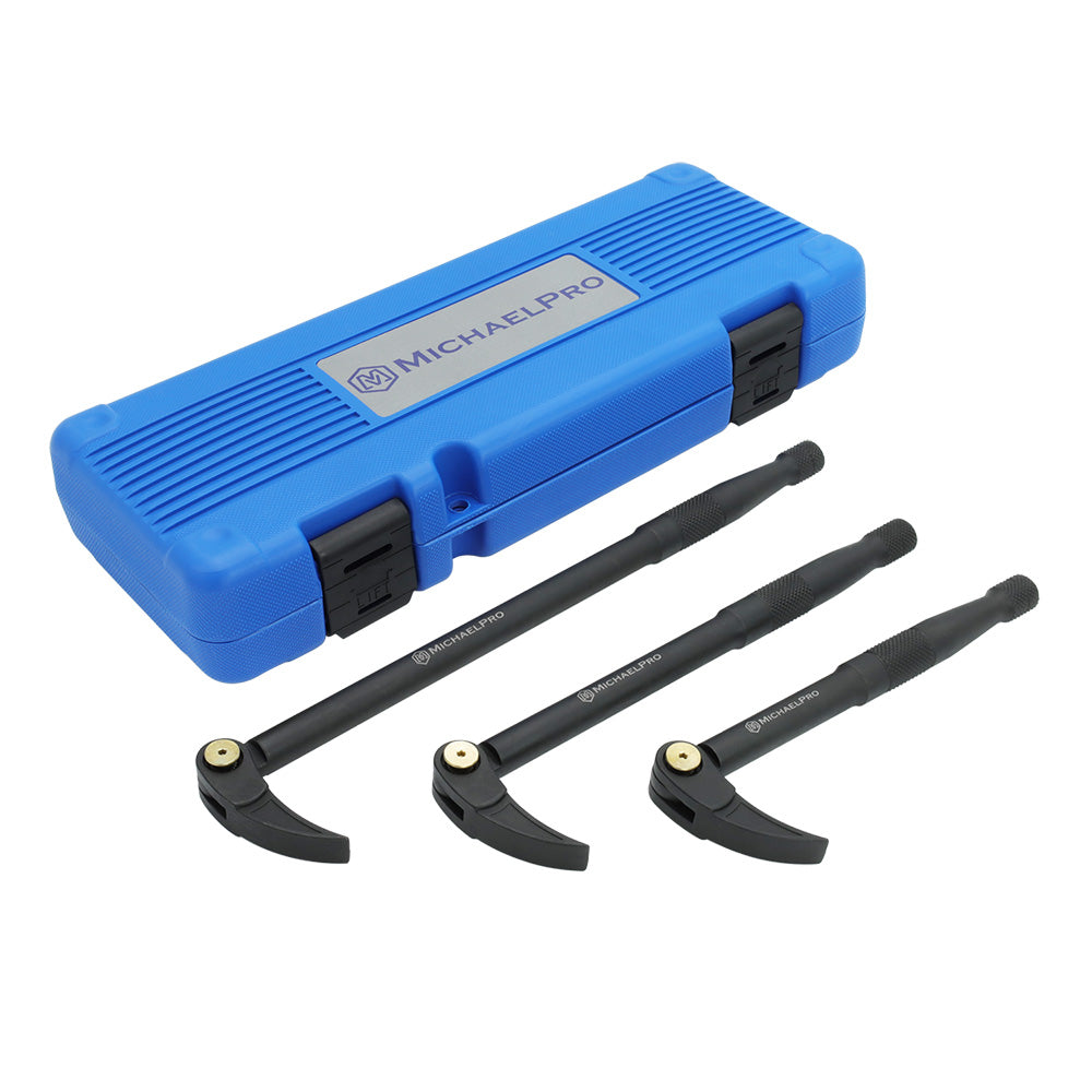 3-Piece Indexing Pry Bar Set – 10”, 12”, 15” (MP009080) - MichaelPro