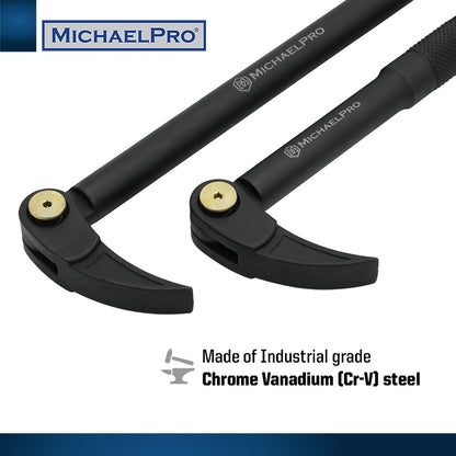 3-Piece Indexing Pry Bar Set – 10”, 12”, 15” (MP009080) - MichaelPro