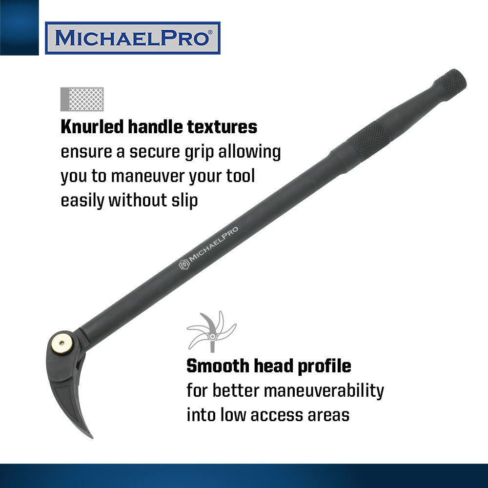 3-Piece Indexing Pry Bar Set – 10”, 12”, 15” (MP009080) - MichaelPro