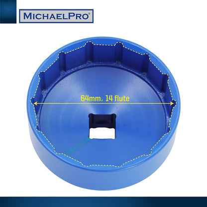 64.5mm Forged Steel Oil Filter Cap Wrench for Toyota, Lexus (MP009081) - MichaelPro