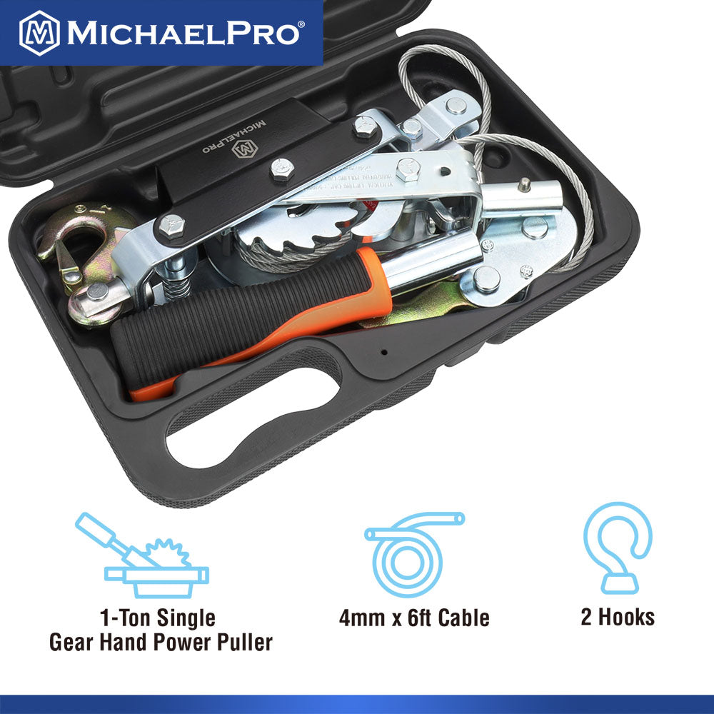 1-Ton Power Winch Puller with Carrying Case (MP009086)