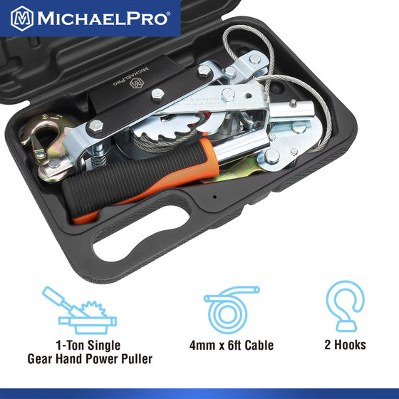 1-Ton Power Winch Puller with Carrying Case (MP009086)