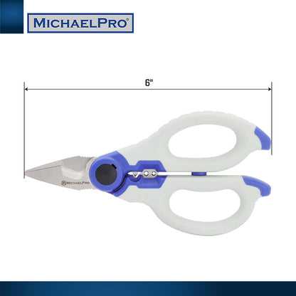 6-Inch Stainless Electrician Scissors (MP010025) - MichaelPro