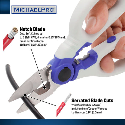 6-Inch Stainless Electrician Scissors (MP010025) - MichaelPro