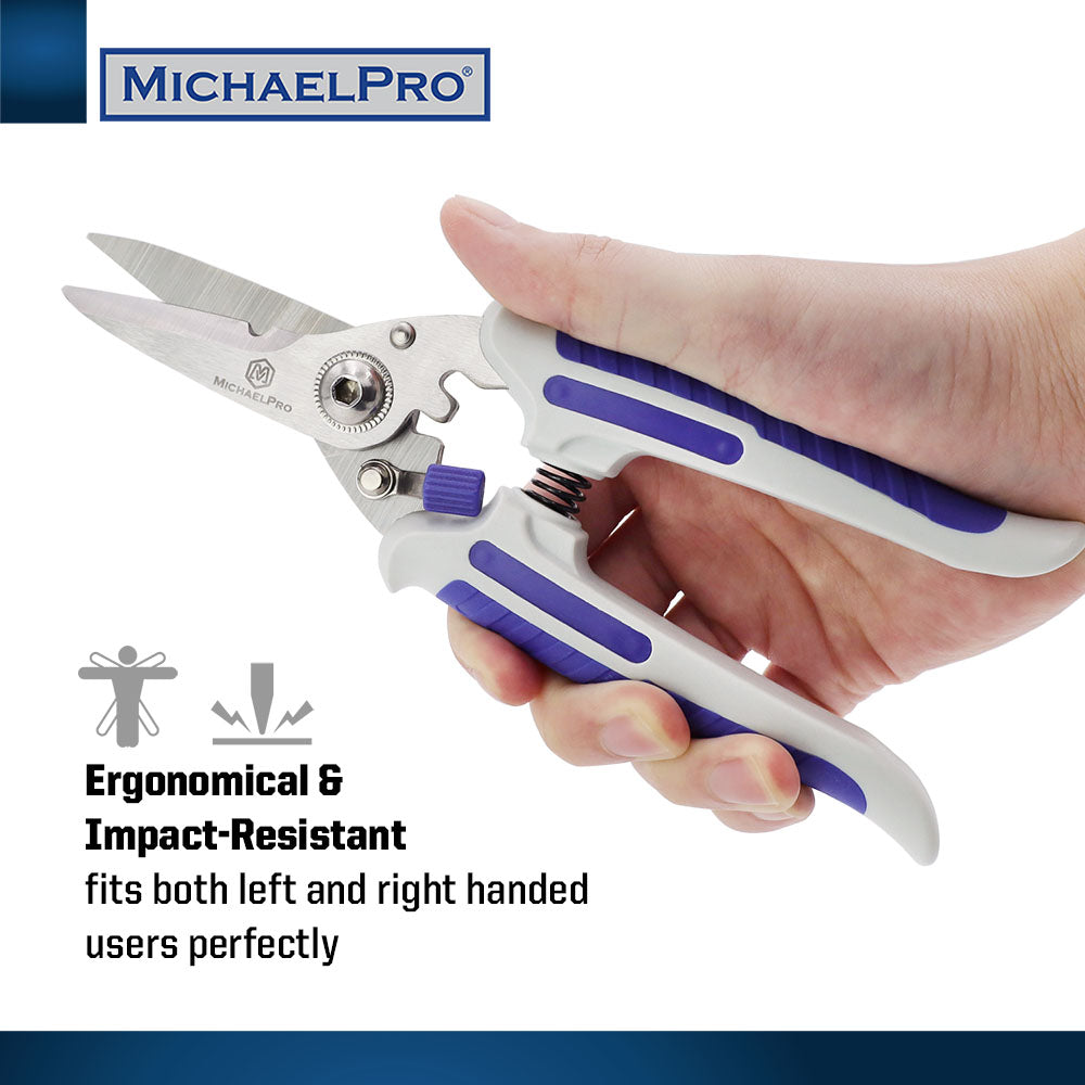 7-Inch / 8-Inch Stainless Multi-Purpose Shears (MP010026 / MP010027) - MichaelPro