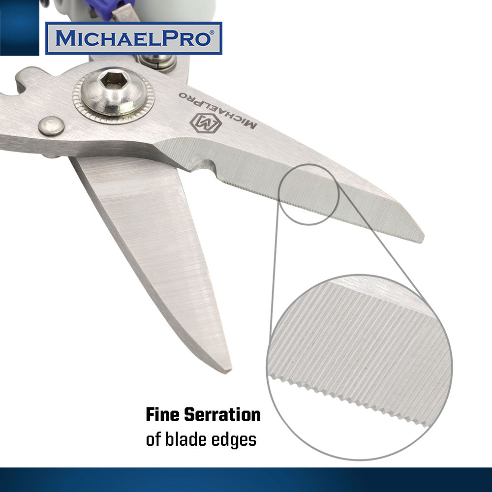 7-Inch / 8-Inch Stainless Multi-Purpose Shears (MP010026 / MP010027) - MichaelPro