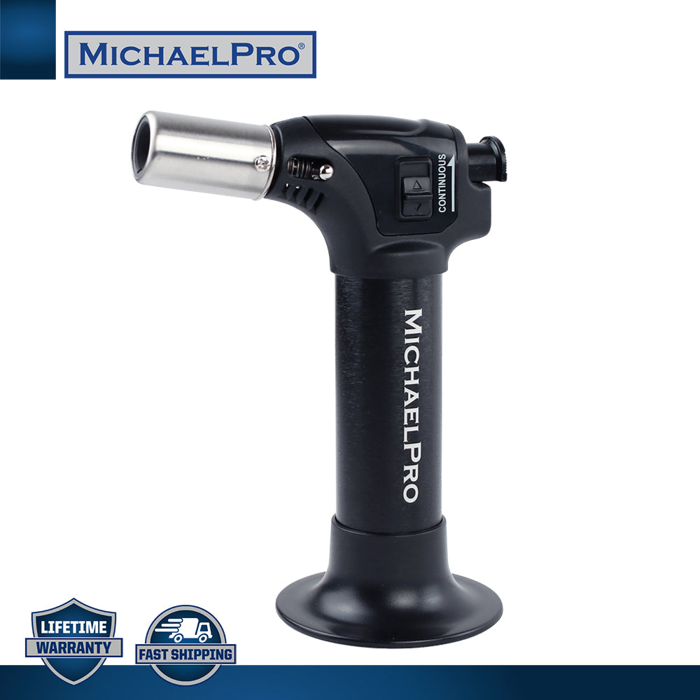 Professional Butane Torch with Adjustable Flames & Safety Lock (MP011003) - MichaelPro