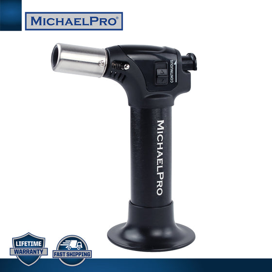 Professional Butane Torch with Adjustable Flames & Safety Lock (MP011003)