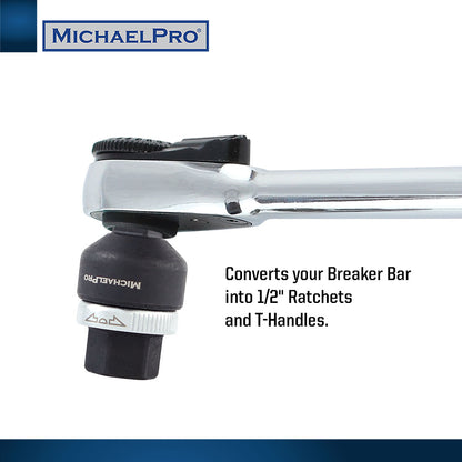 3/8" Drive Ratcheting Breaker Bar Adapter (MP012017) - MichaelPro