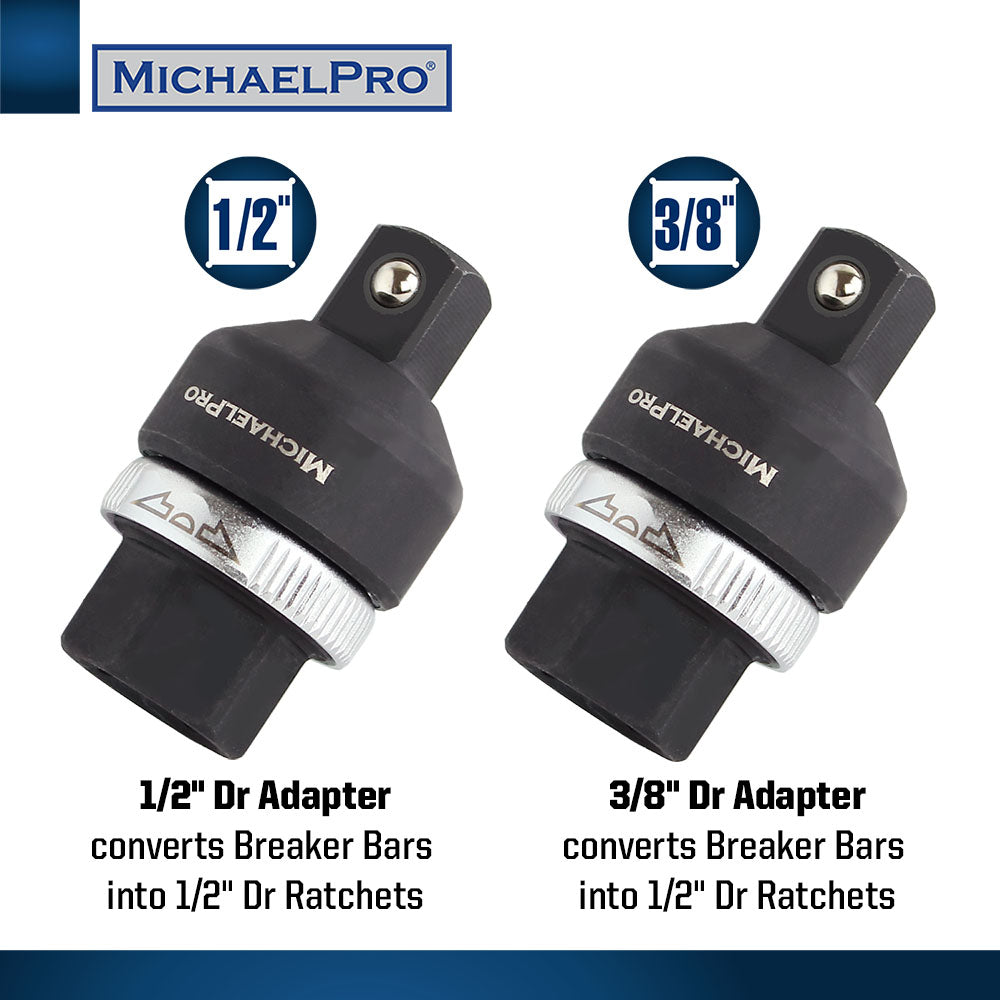 3/8" Drive Ratcheting Breaker Bar Adapter (MP012017) - MichaelPro