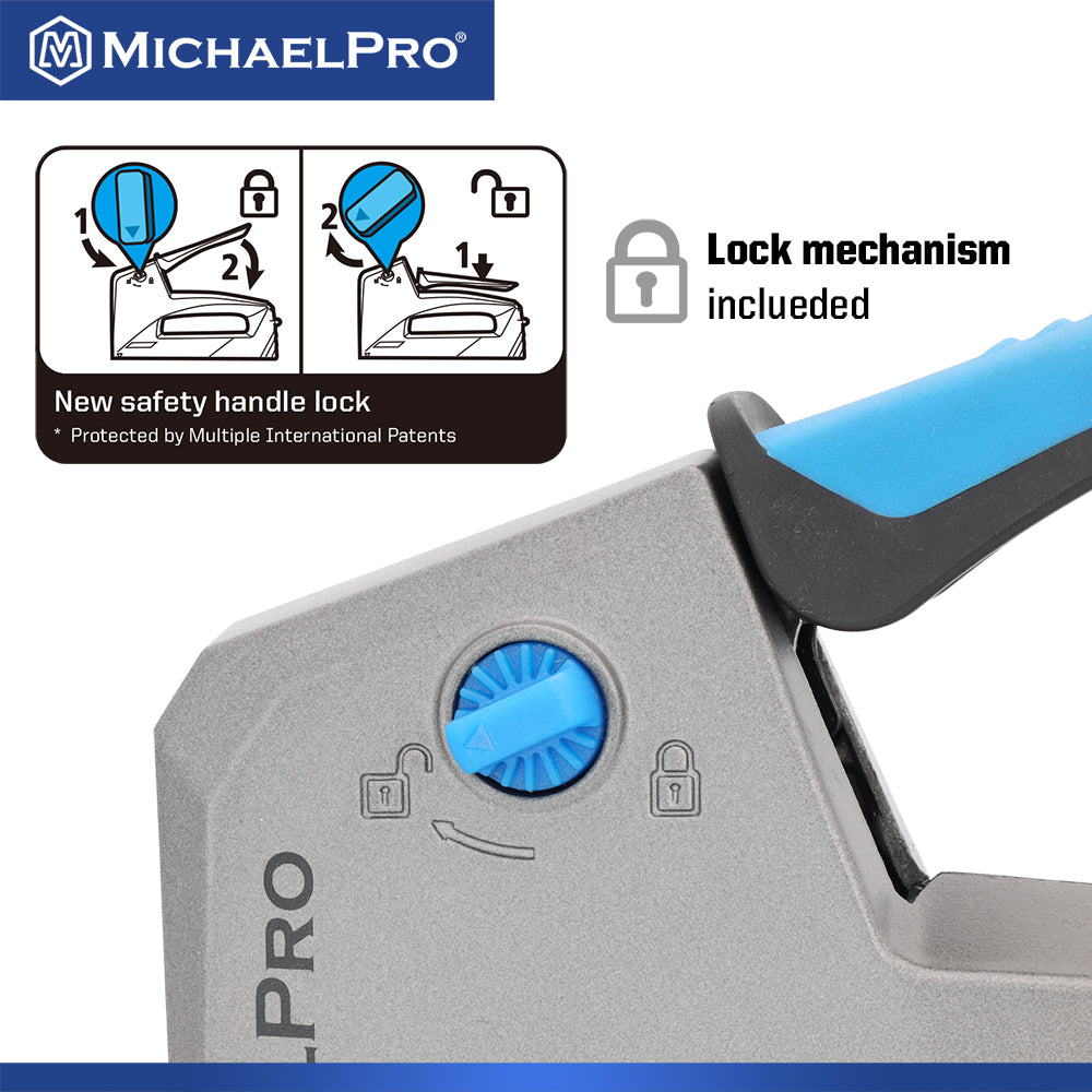Aluminum Tacker/Staple Gun for Heavy Duty Usage (MP013011) - MichaelPro