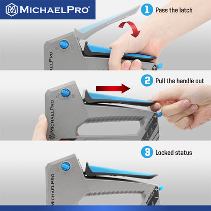 Aluminum Tacker/Staple Gun for Heavy Duty Usage (MP013011) - MichaelPro
