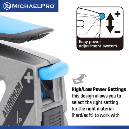 Aluminum Tacker/Staple Gun for Heavy Duty Usage (MP013011) - MichaelPro