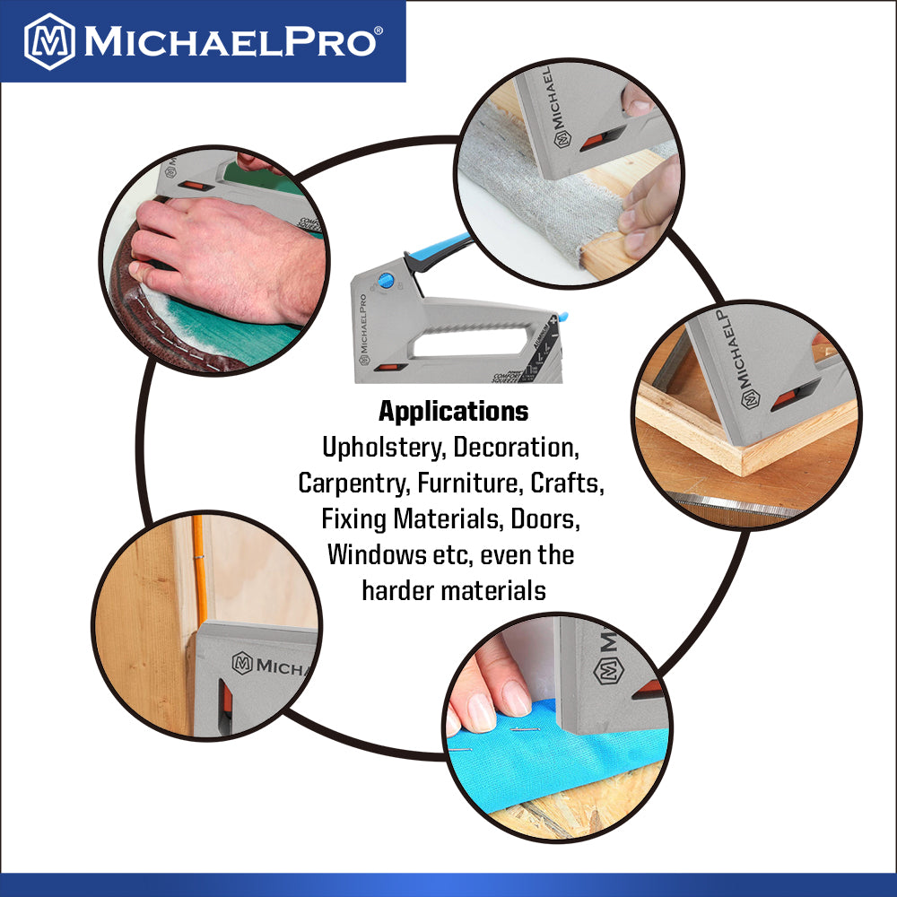 Aluminum Tacker/Staple Gun for Heavy Duty Usage (MP013011) - MichaelPro
