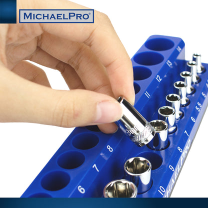 3-Piece Magnetic Socket Organizers for Metric Sockets (MP014002) - MichaelPro