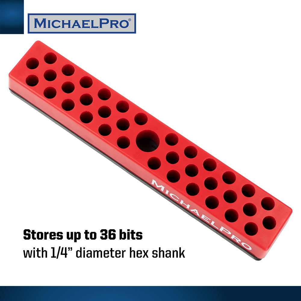 Magnetic Hex Bits Holder, 36 Slots (MP014004) - MichaelPro