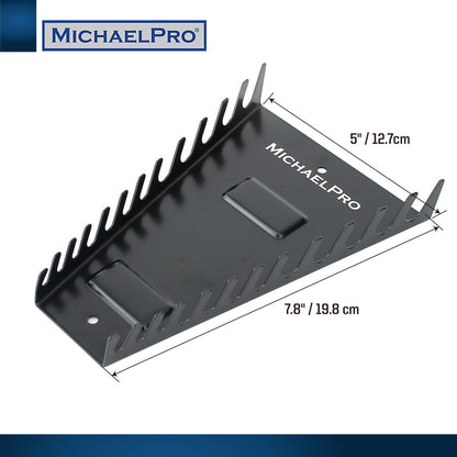 Magnetic Metal Wrench Organizer, 12 Slots (MP014031) - MichaelPro