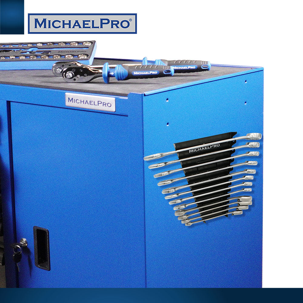 Magnetic Metal Wrench Organizer, 12 Slots (MP014031) - MichaelPro