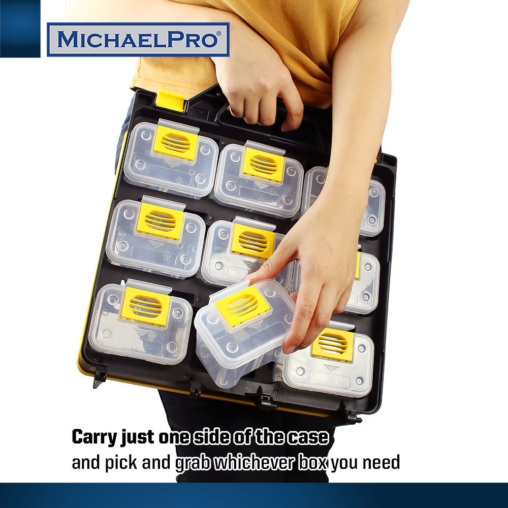 Tool Box with Removable Compartments (MP014034) - MichaelPro
