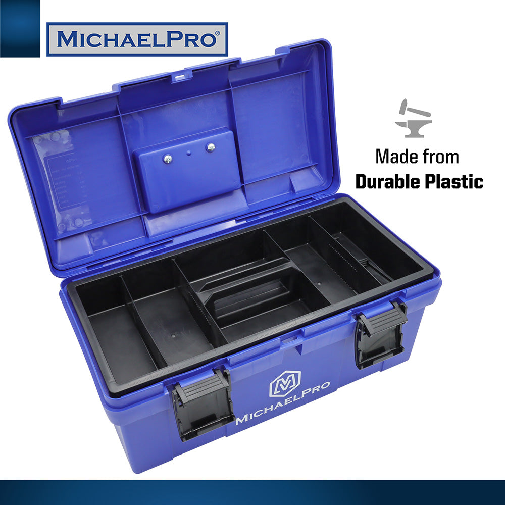 17-Inch Tool Box with Removable Inner Tray (MP014035) - MichaelPro