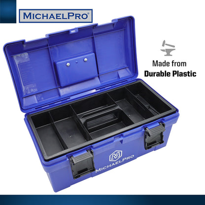 17-Inch Tool Box with Removable Inner Tray (MP014035) - MichaelPro