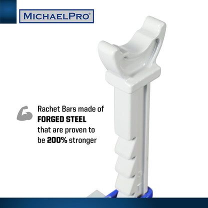 3 Ton Double Pin Jack Stands with Forged Steel Ratchet Bar (MP017001) - MichaelPro
