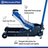 3.5 Ton Low Profile Speedy Lift Floor Jack, High Graded Craftsmanship (MP017003) - MichaelPro