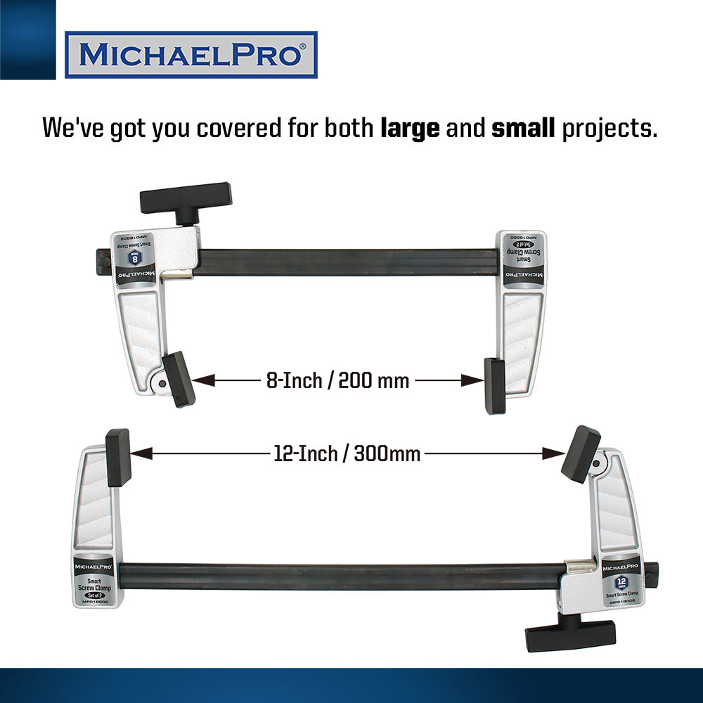 2-Piece Smart F Clamps Set (MP018002) - MichaelPro