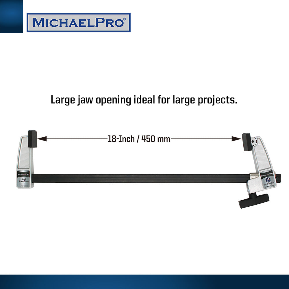 18-Inch Smart F Clamps (MP018003) - MichaelPro
