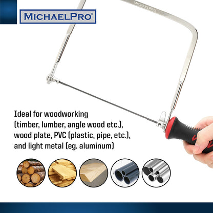 6-Inch Deep Coping Saw & Replacement Blades (MP018006) - MichaelPro