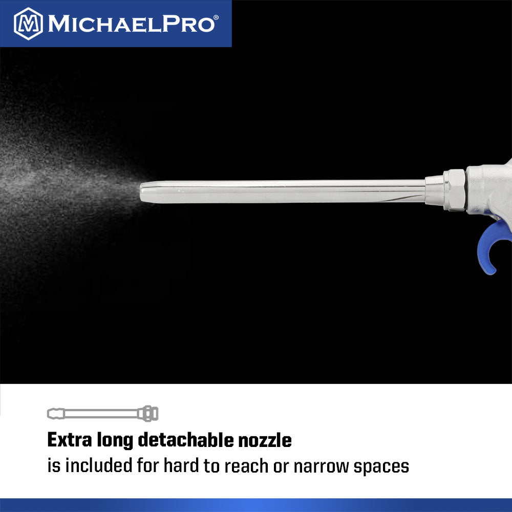 2-Way Air Blow Gun with Extra Long Nozzle (MP019004) - MichaelPro