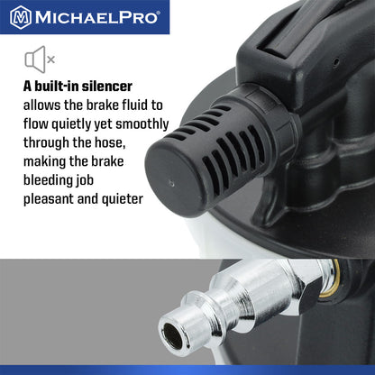 1800cc Pneumatic Brake Bleeder (MP019005) - MichaelPro