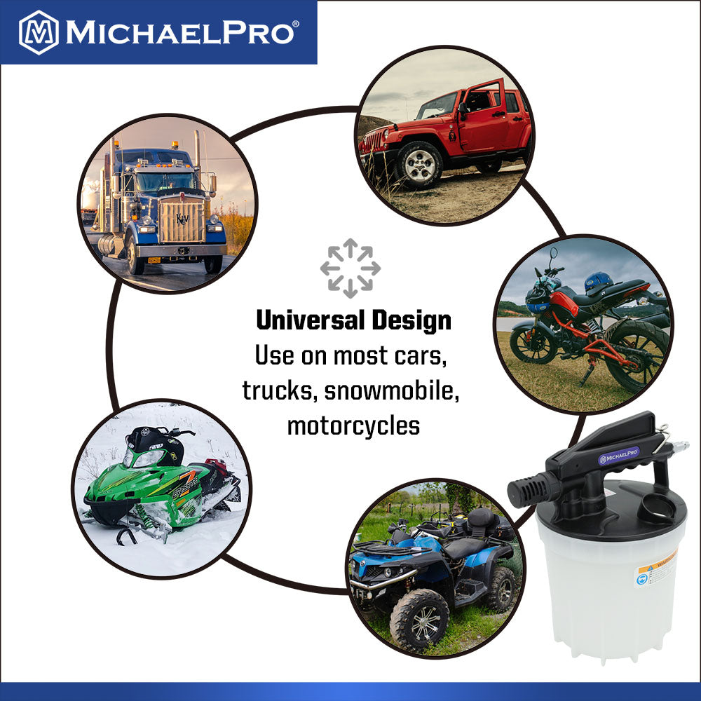 1800cc Pneumatic Brake Bleeder (MP019005) - MichaelPro