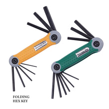 Folding Hex Key Allen Wrench Set in Standard SAE & Metric sizes (MP001007)