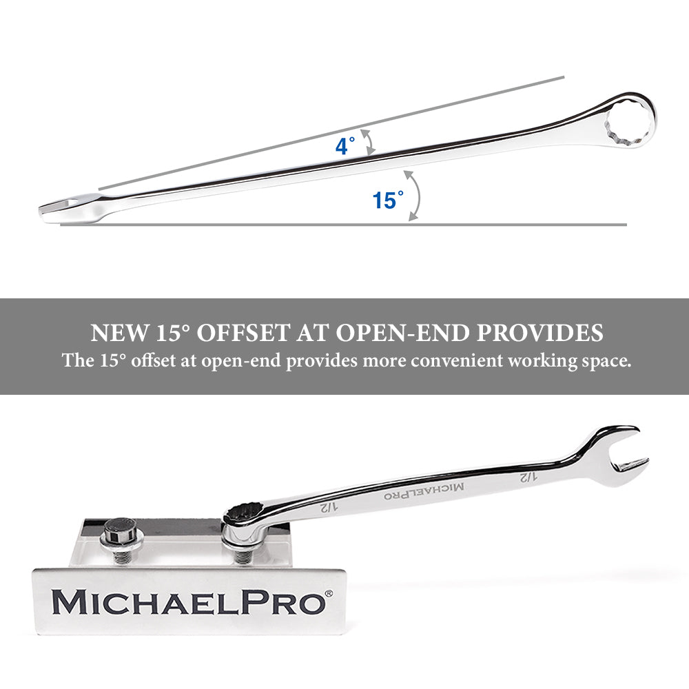 8-piece Combination Wrench Set in Standard SAE Sizes (MP001014) - MichaelPro