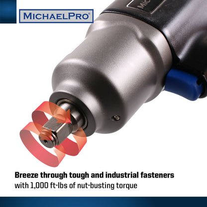 1/2” Drive Air Aluminum Impact Wrench (MPA01015) - MichaelPro