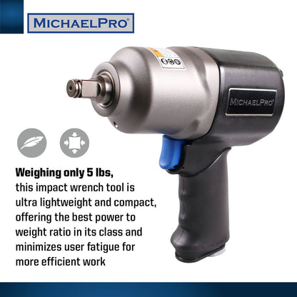 1/2” Drive Air Aluminum Impact Wrench (MPA01015) - MichaelPro