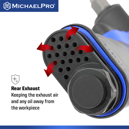 1/2" Drive Mini Air Impact Wrench, Powerful 1,000 ft-lbs Max Torque Output (MPA01036) - MichaelPro