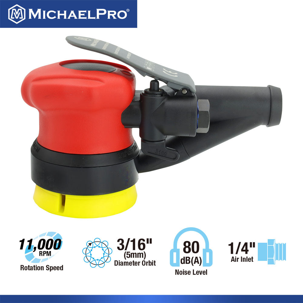3-Inch Self-Generated Vacuum Random Orbit Sander (MPA01042) - MichaelPro