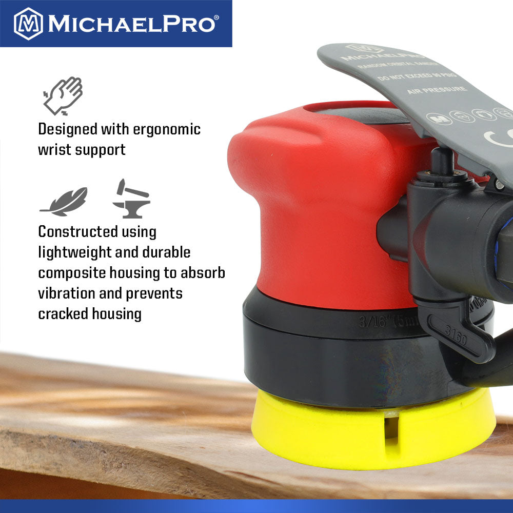 3-Inch Self-Generated Vacuum Random Orbit Sander (MPA01042) - MichaelPro
