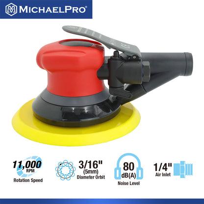 6-Inch Self-Generated Vacuum Random Orbit Sander (MPA01043) - MichaelPro
