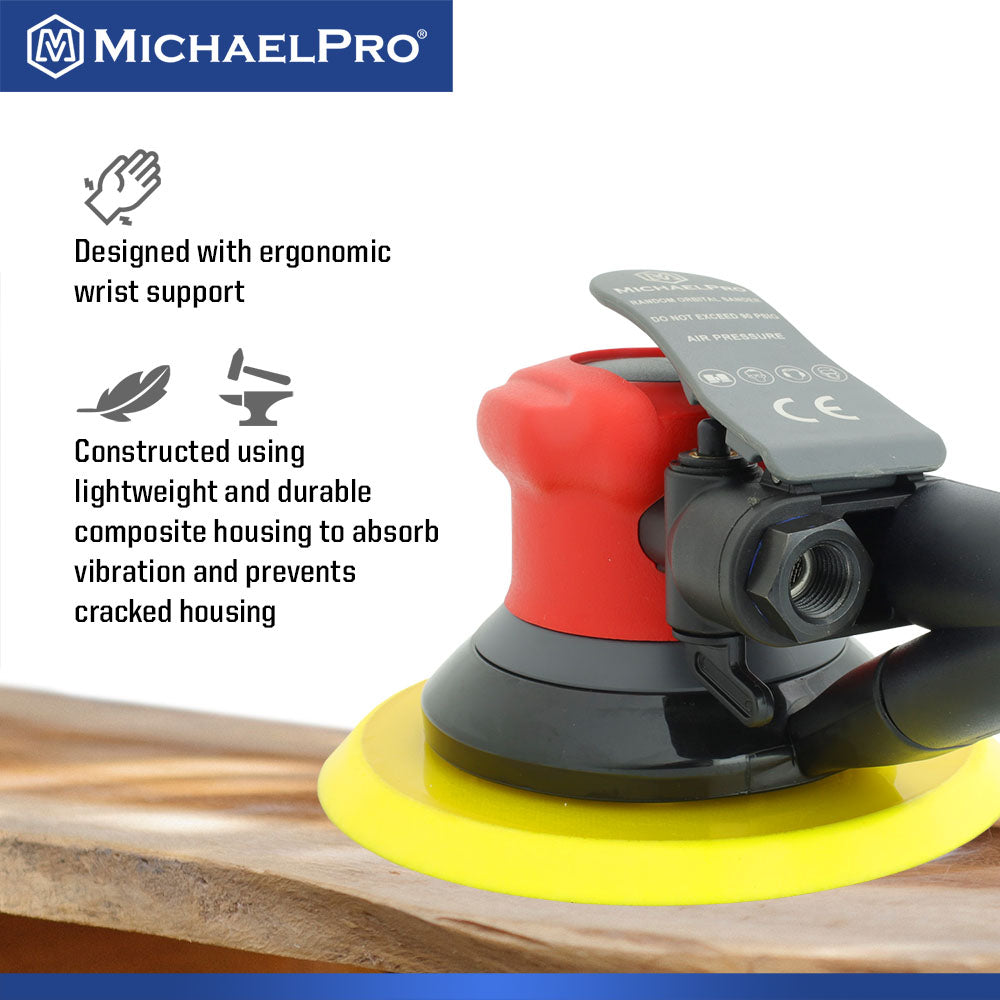 6-Inch Self-Generated Vacuum Random Orbit Sander (MPA01043) - MichaelPro