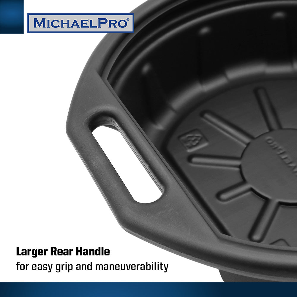 4.2 Gallon / 16-Liter No-Spills Oil Drain Pan (MP009063) - MichaelPro