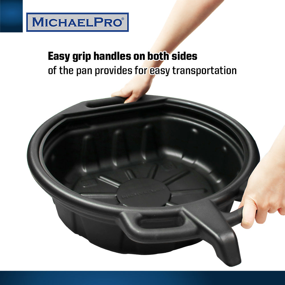 4.2 Gallon / 16-Liter No-Spills Oil Drain Pan (MP009063) - MichaelPro